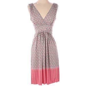 Max Studio Dress Size Small Gray Pink